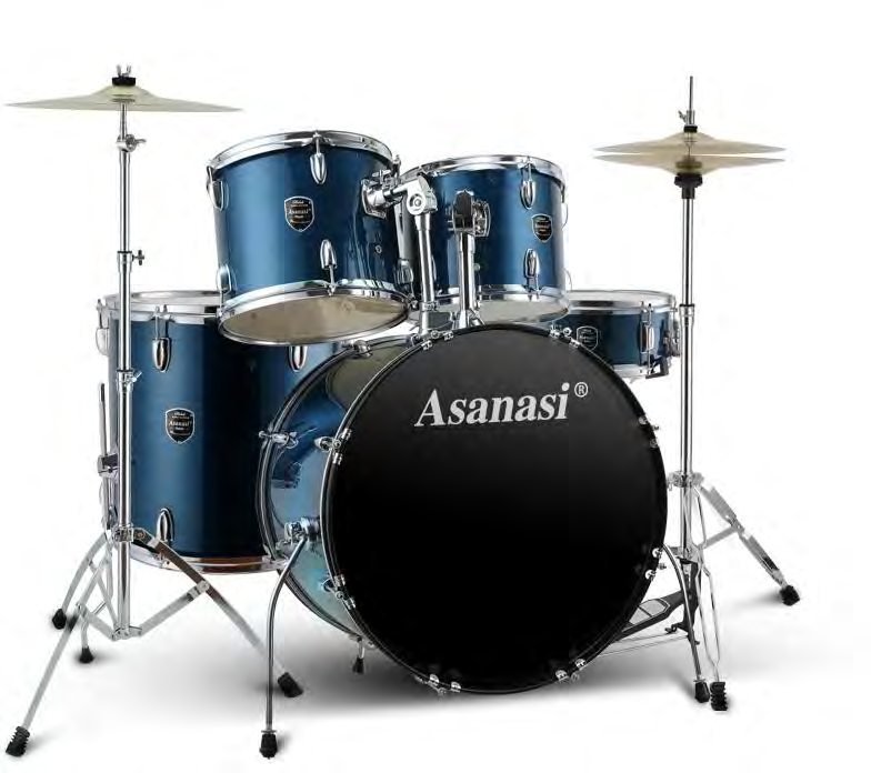 Q900 5-Piece Poplar Acoustic Drum Set with R70 Alloy Cymbals