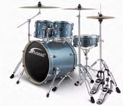 BF301 5-Piece Poplar Drum Kit with R80 Cymbals and Throne