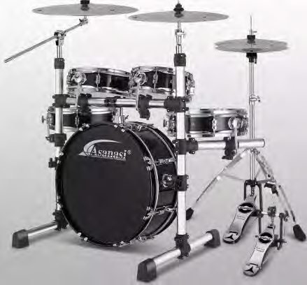 TDB-200 Portable 5-Piece Drum Kit with Mute Cymbals