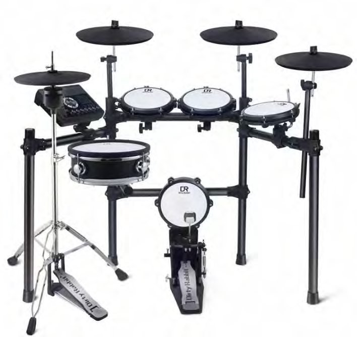 DR-E5 Mesh Electronic Drum Set with Full-Cover Cymbals