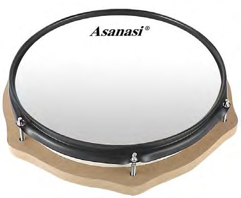 12-Inch Simulated Snare Practice Drum Pad