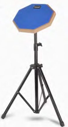 8-Inch Rubber Practice Pad with Adjustable Stand